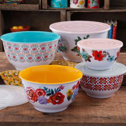 The Pioneer Woman Country Garden Melamine Mixing Bowl Set 10-Piece Set 