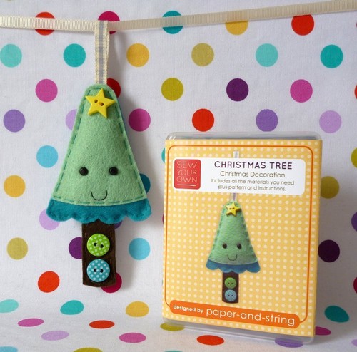 felt sewing kit MINI cute animal christmas gift paper-and-string
