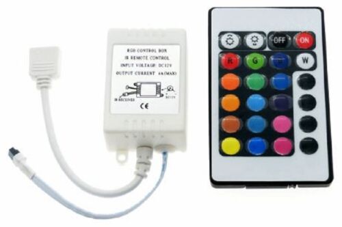 SET LED RGB IR Controller Remote Stripe Steuerung 24 Key RGB Fernbedienung 12V