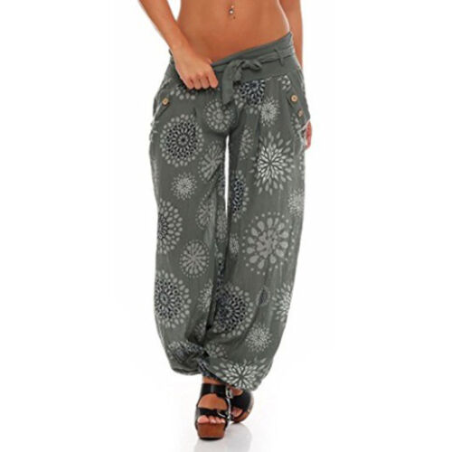 Plus Size Women/'s Harem Trousers Yoga Gym Gypsy Baggy Boho Hippy Palazzo Pant UK