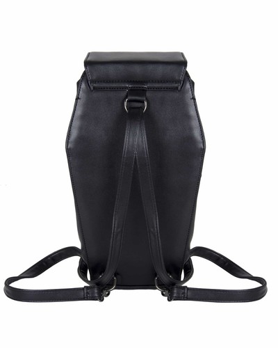 Gothx Nero BARA Metallo Croce Steam Punk Rock Goth Zaino Borsa Borsetta Vegan