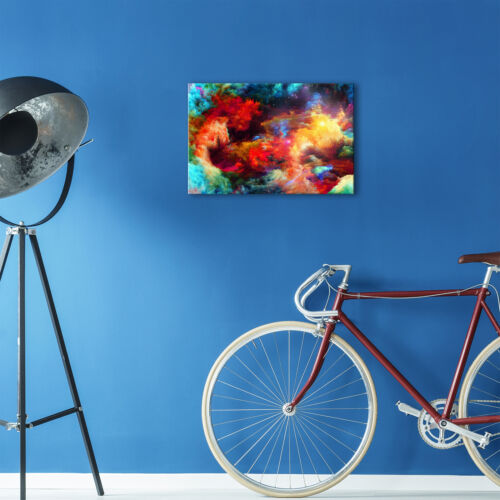AB362 Colourful Stars Cool Modern Abstract Canvas Wall Art Large Picture Prints 
