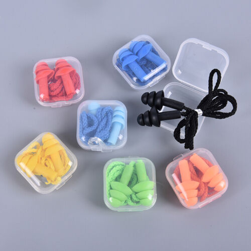 Details about  &nbsp;Silicone Ear Plugs Sleep Earplugs Noise Reduction Swimming Earplugs With R SED