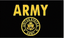 NEW United States Army Gold Flag with 24/" Wooden Stick Pole