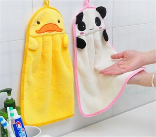 Cartoon Children Cute Hand Dry Towel Kitchen Bathroom Soft Towel for Children