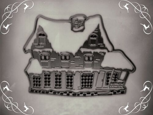 Beautiful Christmas House Cutting Die Stencil,Snow,Craft,Card Making,Xmas,Window