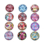 NEW Mixed color round glass cabochon gem inlaid jewelry accessories 15//40pcs