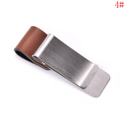 Metal PU Leather Pen Holder Useful Clip Pen Traveler Notebook Diary Fitting  Yg 