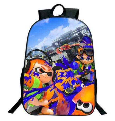 Splatoon 2 Backpack Boy Girl Schoolbag 3D Printed Student Bag Q05