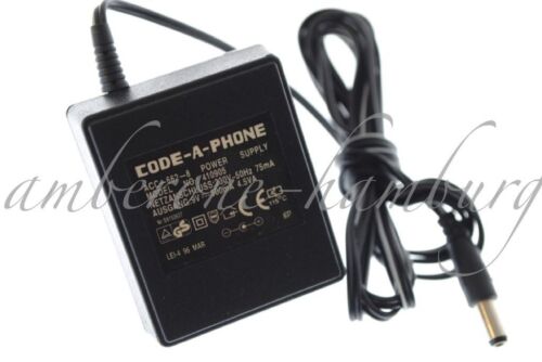 500mA Netzteil CODE-A-PHONE 410905 für Anrufbeantworter ACC-662-8 9V 