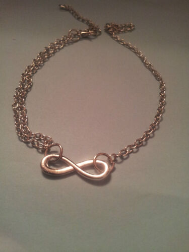 SILVER ANKLET CHAIN INFINITY CHARM FRIENDSHIP SILVER CHAIN ANKLET