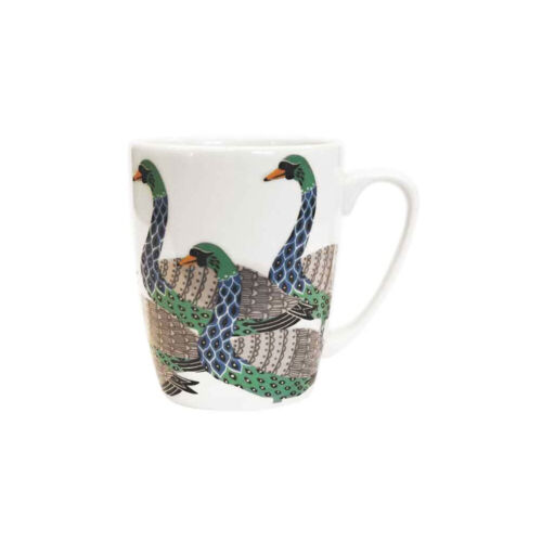 Queens Paradise Birds Swan Mug 400ml Oak Design made in UK by Churchill China