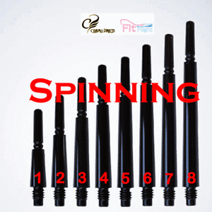 Cosmo Size 1 Normal Spinning Black Shafts
