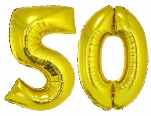 Folienballon número globo XXL bodas de oro 50 años aniversario fiesta decorativas K