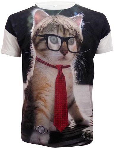 Trendy Sublimation Front Print T Shirts//Owl//Fox//Bear//Swag Dope//Rasta//Cat//Top