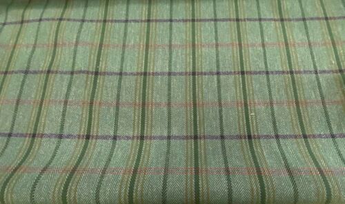 Morgan Teal Check Wool Type 140 cm wide Upholstery//Curtain//Craft Fabric