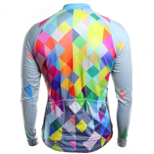 Men/'s Pro Cycling Jersey Long Sleeve Jacket Mountain Road MTB Bike Shirt Maillot