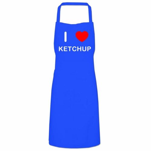 I LOVE Ketchup-Qualité cuisiniers Bib Tablier Choisir Couleur 