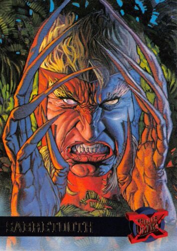 SABRETOOTH X-Men Fleer Ultra 1995 BASE Trading Card #41
