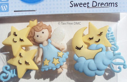 VAT Free Dress It Up Sweet Dreams 5 x Buttons Crafting Sewing Knitting New 8296