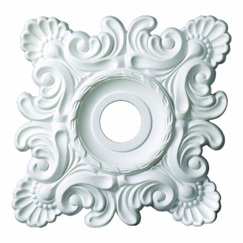 Ceiling Medallion Square 18 inch Primed White D537 big design decorate home 18/"