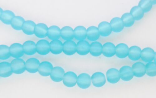 Various Colours Glass Beads 1mm hole Frosted Round 4mm 6mm 8mm 