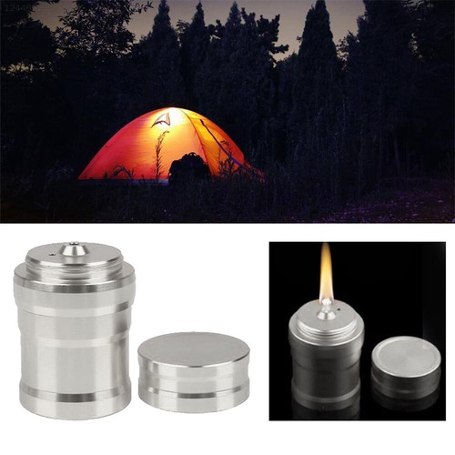 Metal Alcohol Burner Aluminum Case Lab Survival Outdoor Portable Alcohol Lamp