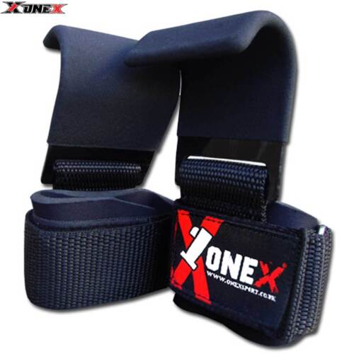 Padded Weight Lifting Entraînement Gym Straps Main Bar Wrist Support Wraps New
