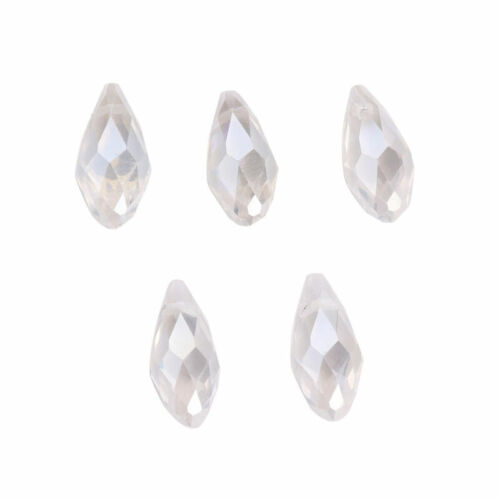 30pcs Teardrop Crystal Loose Faceted Glass Beads for DIY Jewelry Making 10x20mm 