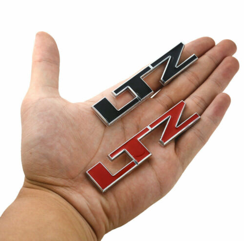 One Pc Metal LTZ Letter Nameplate Emblem 3D Badge Chevrolet Silverado Sierra Red