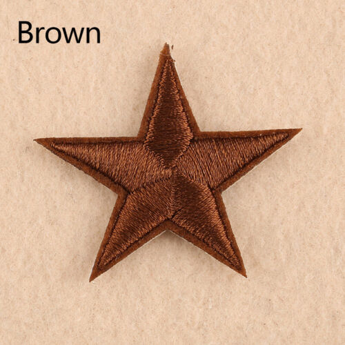 10Pcs Stars Patches Star Applique Embroidered Iron On Sew On Badge Clothes DIY 