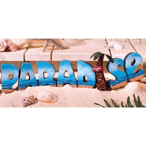 Tropical Paradise Hinged Block Letters Sign 32197 