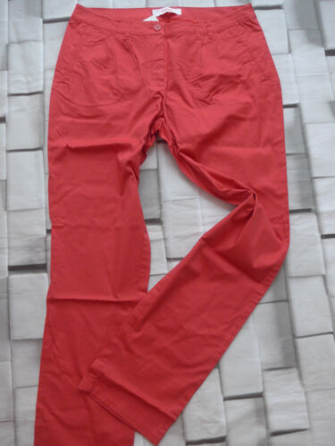 Sheego stoffhose pantalon taille 42 et 44 long et kurzgr NEUF corail grande taille 498