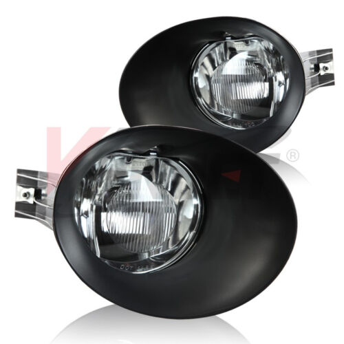 For 2002-2008 Dodge Ram Clear Lens Chrome Housing Replacement Fog Lights Lamps