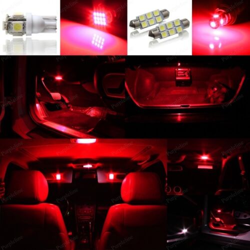 PRY TOOL 10 x Red LED Interior Light Package For 2007-2012 Dodge Nitro