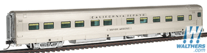 HO BROADWAY LTD 529 WESTERN PACIFIC 10-6 Sleeper CALIFORNIA ZEPHYR Silver Arroyo