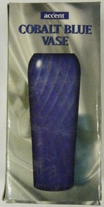 COBALT-BLUE-VASE-8-tall-Accent-1996-in-box