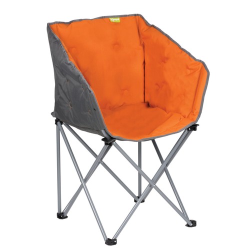 2 x Design Lounge-Sessel komplett gepolstert Campingstuhl Campingsessel orange