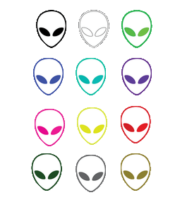 Alien Vinyl Sticker