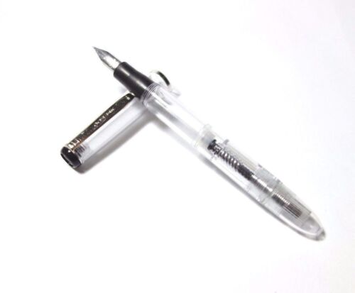 10pcs Dollar Transparent Pen demonstrator piston filler fountain pen Free Ship 