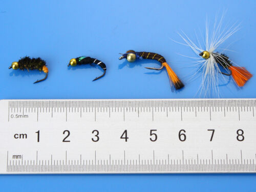40Pcs Caddis Pupa Larva Midge Buzzers BeadHead Nymphs Flies Trout Fly H011 