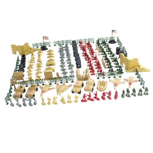 260er Set soldats figurines militaire armée Figurines voiture avion Drapeau Set