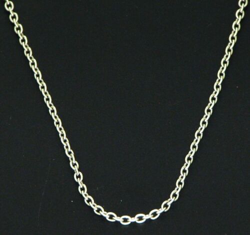 14Kt Gold Halskette Anker Kette 585 Weißgold 45 cm Massiv Chain Necklace NEU