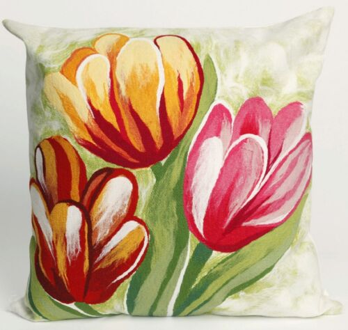 Indoor//Outdoor Pillows Warm Tulips Boat Liora Manne Patio Deck