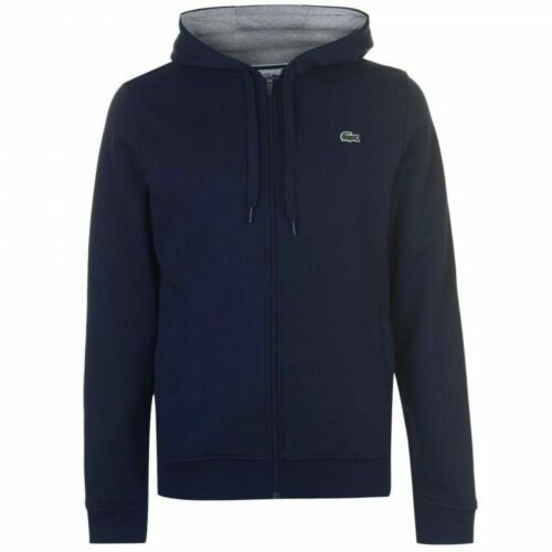 Details about   Men's Lacoste GL9902 Fleece Hoodie Navy Hooded Sports tracksuit top size S 