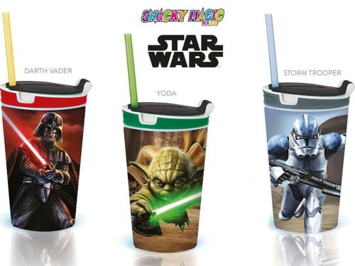 Star Wars Yoda Snack und Trinkbecher Strohhalm Becher Disney