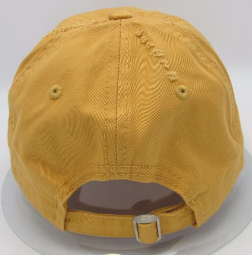 Distressed Unconstructed Cap DECKY Dad Hat Curved Visor Adjustable Mustard NWT