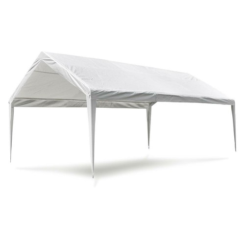 Ersatzdach Dachplane für Partyzelt Pavillon Zelt Festzelt PE 4x6 m weiß Plane
