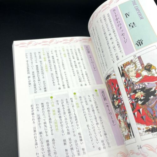 Yoshitaka Amano Fortune telling Tarot 78 Cards Deck Art Book FINAL FANTASY FF JP 