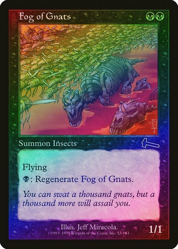 Fog of Gnats FOIL Urza/'s Legacy NM-M Black Common MAGIC GATHERING CARD ABUGames